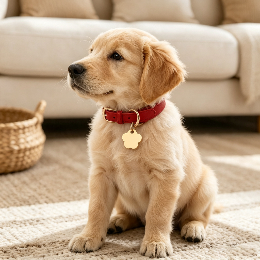 UIK Pear Blossom Wine-Red Dog Collar