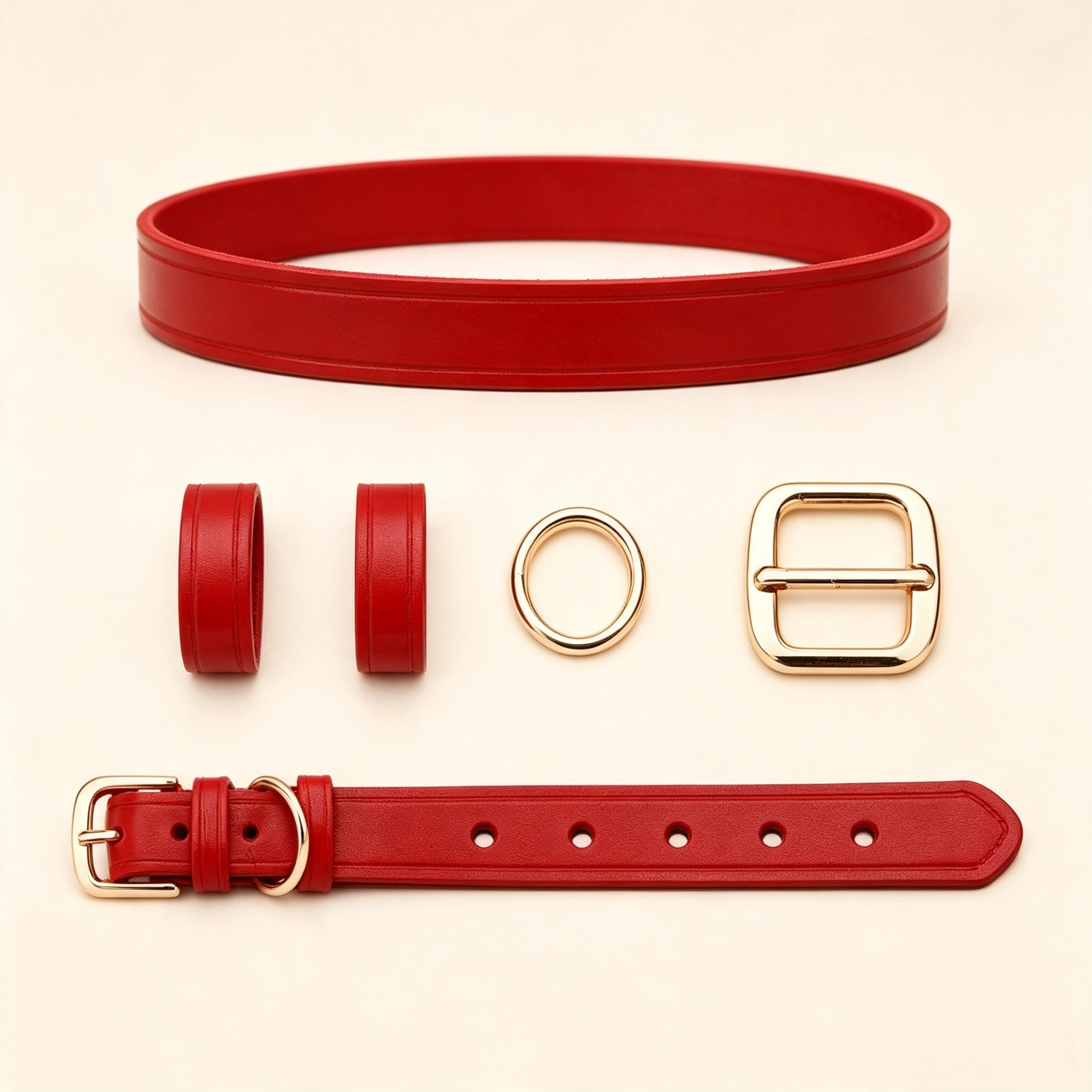 UIK Pear Blossom Wine-Red Dog Collar